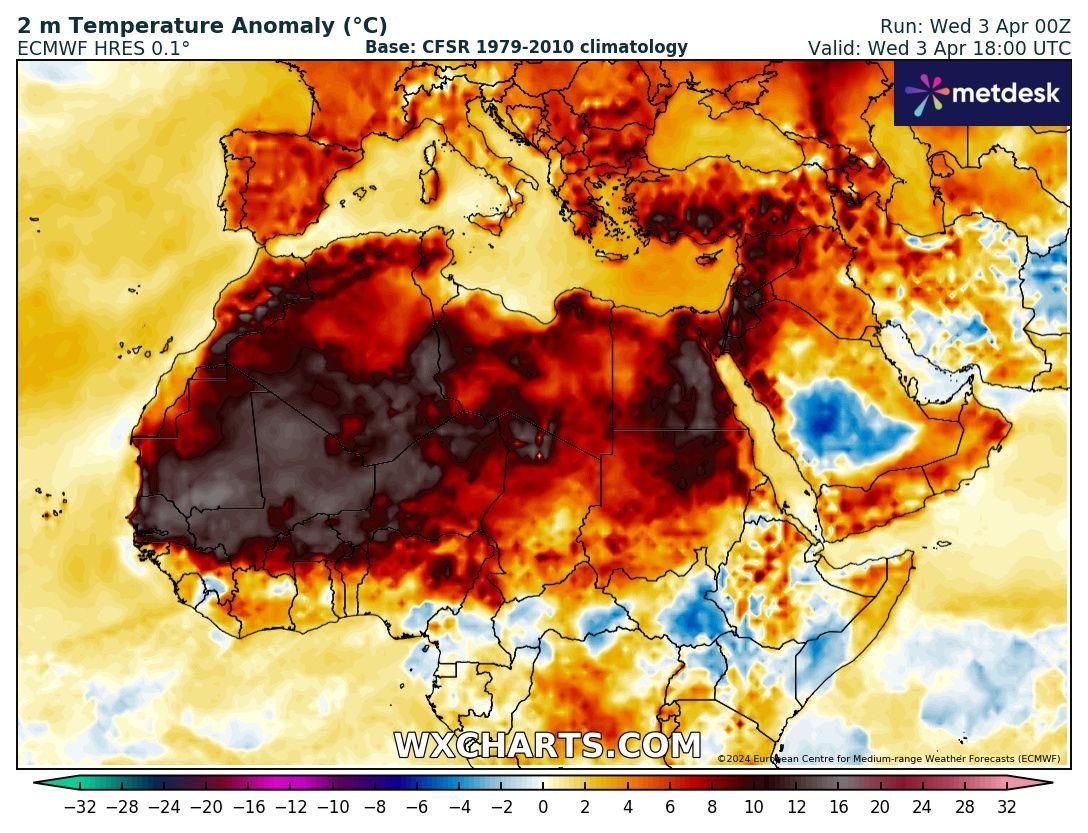 ❗️48.5C KAYES IN MALI -APRIL AFRICAN RECORD & WORLD HEAT RECORD FOR THIS TIME OF THE YEAR MALI TODAY Kayes 32.0/48.5 and all time high Yelimane 35.6 !/47.0 ALL TIME HIGHS 46.0 Segou 45.8 San 44.8 Kita 44.2 Koutiala 44.5 Ouagadougou BURKINA FASO