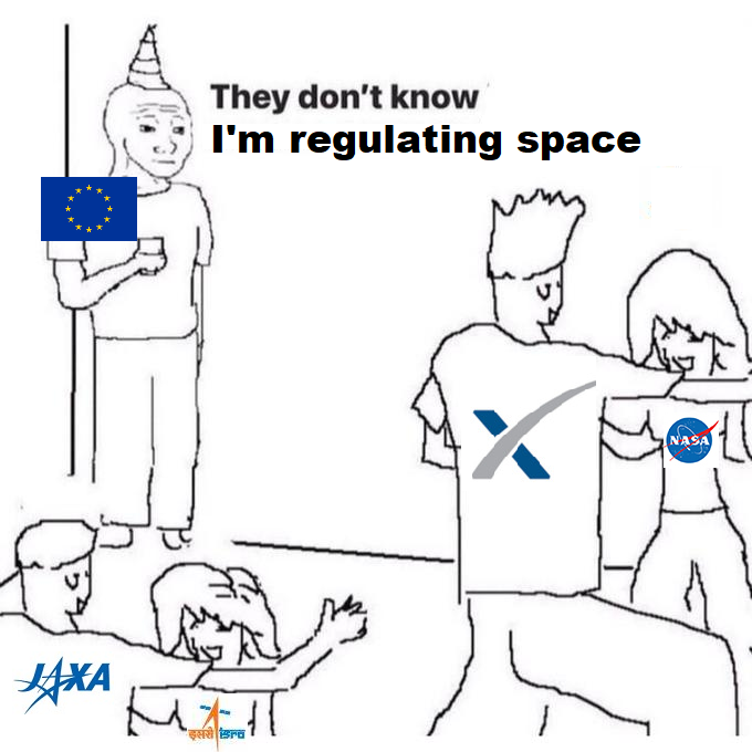 EU doesn't even have a functional space program or any real launch capacity right now, so it's more like, if you want to do business at all in space, it's with us (the places with functional space programs).