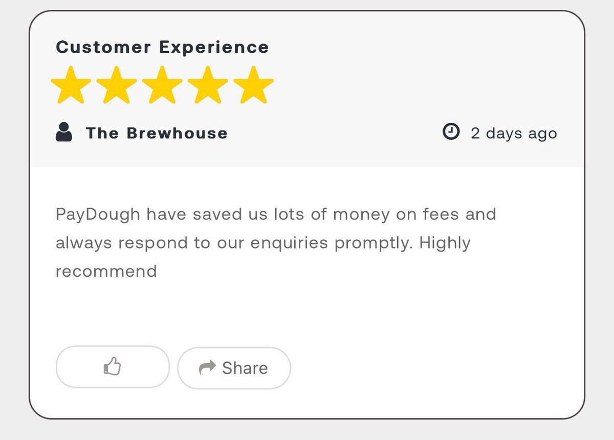 We have been working with @BrewhouseLive for just over a year now! And we are delighted to have saved them money and continue to support them. If you want your payments looked after properly, get in contact 🙌🏼