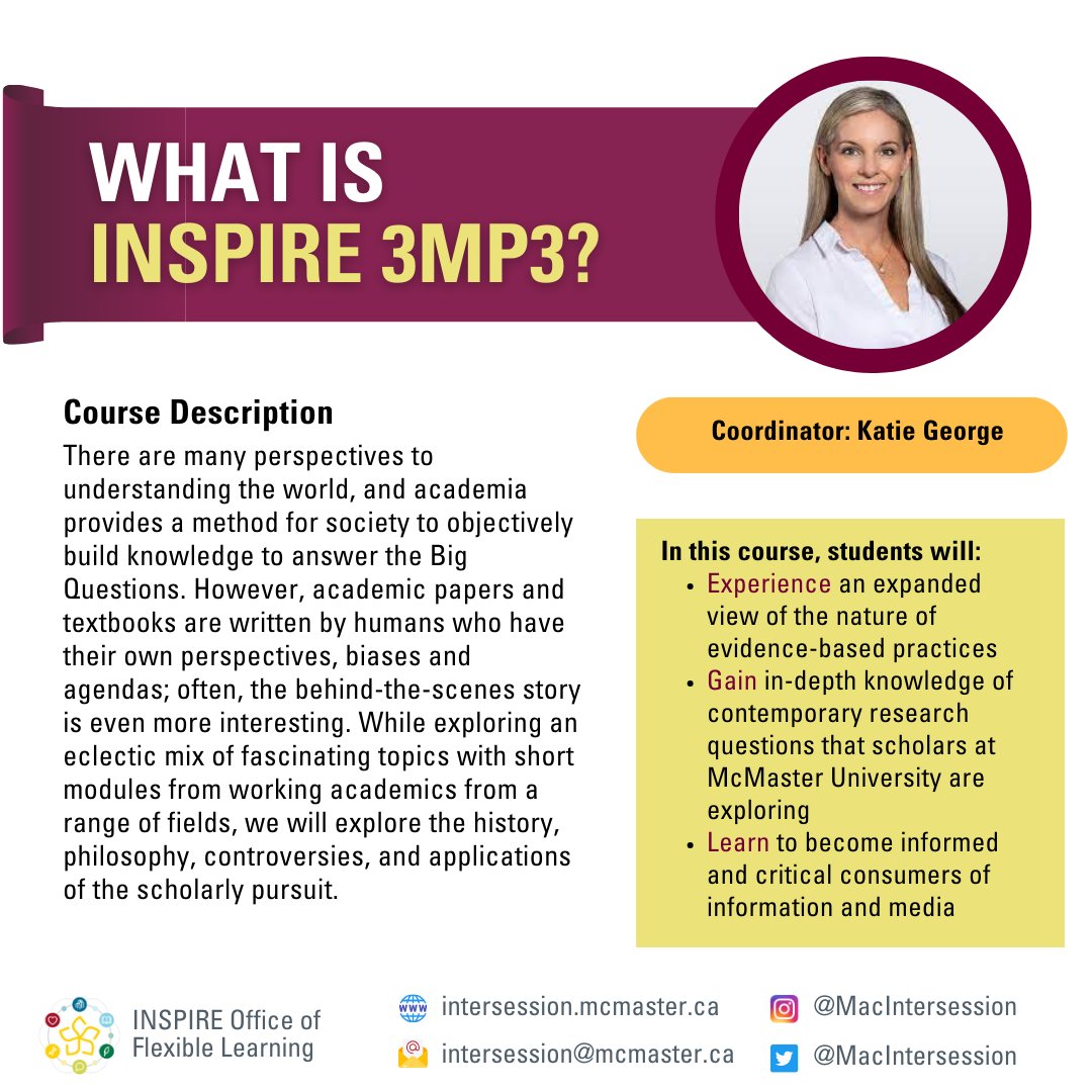 McCall MacBain Postdoctoral Fellows (@mcmastermccmacb) on Twitter photo #INSPIRE 3MP3 is open for registration via <a href="/macintersession/">McMaster Intersession Learning</a> Experience #Research as you have never seen it before Engage in #interactivelearning experiences delivered by elite #postdoctoral Researchers! SPRING and SUMMER offerings intersession.mcmaster.ca/inspire-3mp3-a… #INSPIRE 3MP3 is open for registration via <a href="/macintersession/">McMaster Intersession Learning</a> Experience #Research as you have never seen it before Engage in #interactivelearning experiences delivered by elite #postdoctoral Researchers! SPRING and SUMMER offerings intersession.mcmaster.ca/inspire-3mp3-a…
