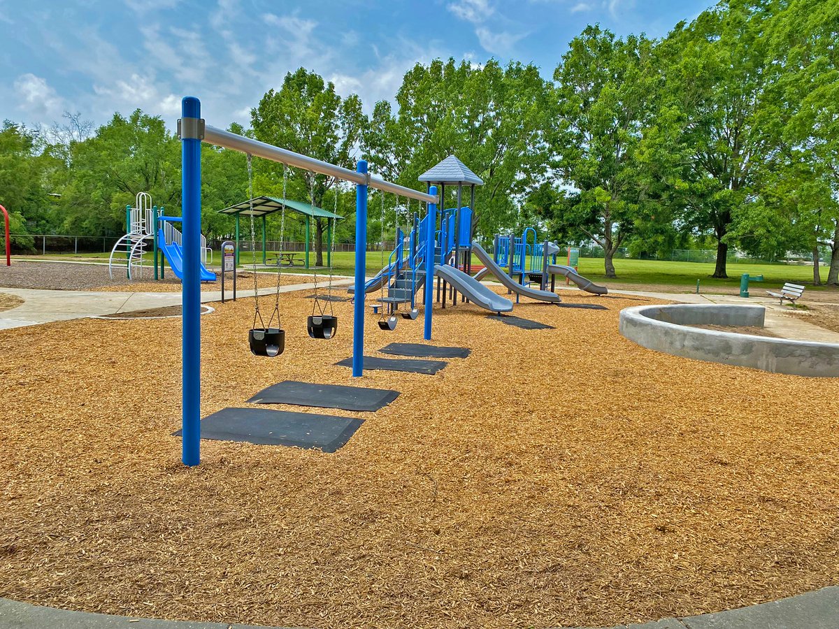 Construction is just about wrapping up for the brand new playground at Cedarcrest Park! This park not only got a new playground, but some walks, a water fountain, and ADA site improvements. We love a good neighborhood park! #strategicSaturday