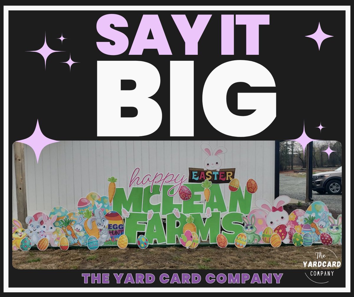 TonyMolinaro's tweet photo. 💥SAY IT BIG with a Personalized #YardCard that is sure to impress.🎈🎉 Visit https://t.co/Wibo6FBdq2 for more information. https://t.co/3oOw5mvqtp