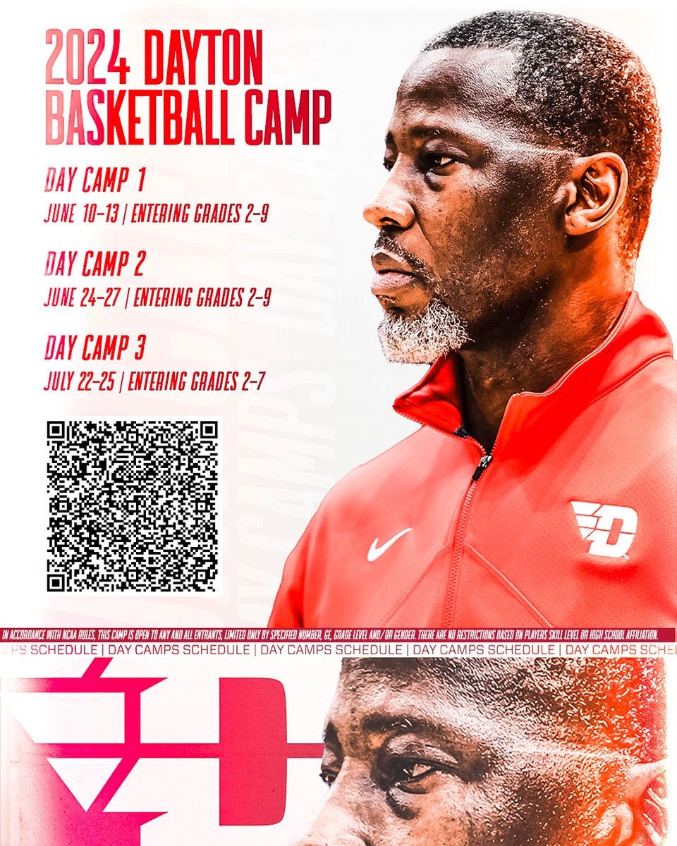 Dayton Basketball Camp is the place to be! Be sure to sign up today ✈️🏀 For More Info ➡️ ow.ly/14hJ50QpyCX #GoFlyers