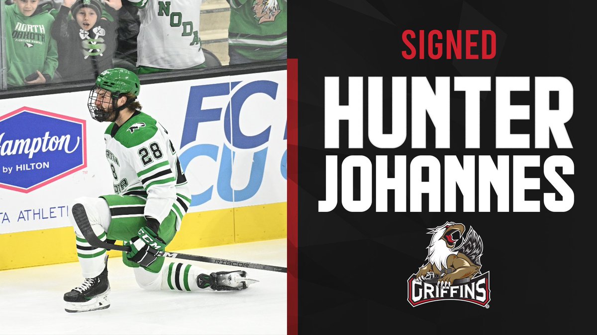 griffinshockey's tweet image. UPDATE: The Griffins signed forward Hunter Johannes to an amateur tryout for the remainder of the 2023-24 campaign and to a standard player’s contract for the 2024-25 season #GoGRG 

DETAILS &amp;gt;&amp;gt; bit.ly/3TJGPLJ
