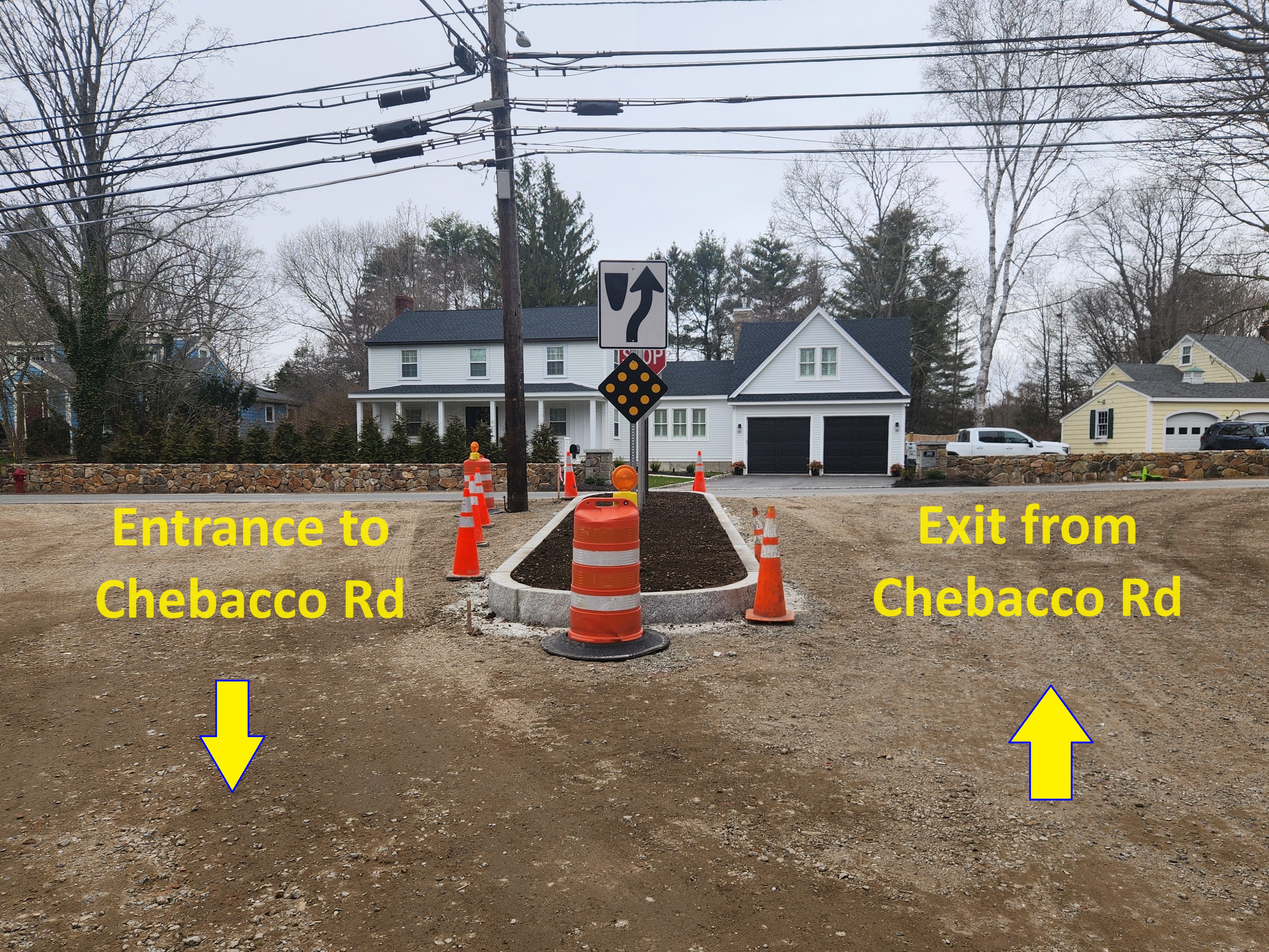 New traffic flow change for Chebacco Rd at Essex St intersection.