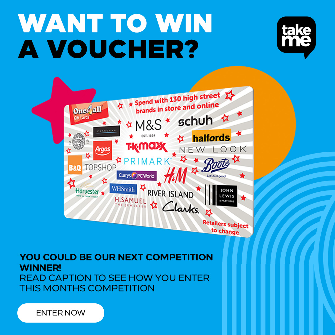 Take Me… to the cinema with £100 to spend with your chosen voucher in this month’s FREE competition for you to enter. 1] LIKE this post 2] SHARE this post 3] Comment WHERE you would spend them 4] FOLLOW TAKE ME Winner announced at the end of each month. #TakeMe #Taxis