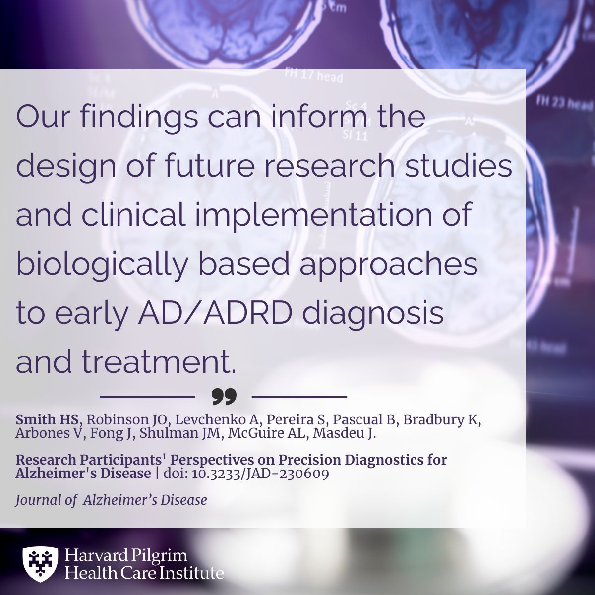 In a survey study of participants who received results of neuroimaging biomarkers of #AlzheimersDisease, participants had high subjective understanding & self-efficacy around their results & interest in #genetictesting. Led by @DeptPopMed's @hadleyssmith: buff.ly/3HOlFXt