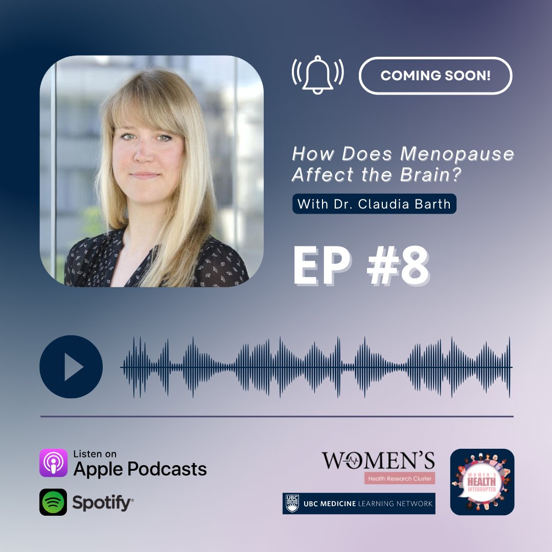 Ep 8 of #WomensHealthInterrupted with @nifti12 is coming soon!🌟 Join us for an insightful discussion unveiling the intricate relationship between #menopause and #cognitivefunction. This ep drops Wed, April 10 📅 and will be available on all major podcast streaming platforms 🙌