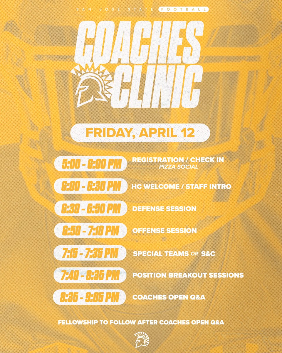 Our Coaches Clinic is now open for registration! Click the link in our bio to register today! #ThisIsSparta | #AllSpartans