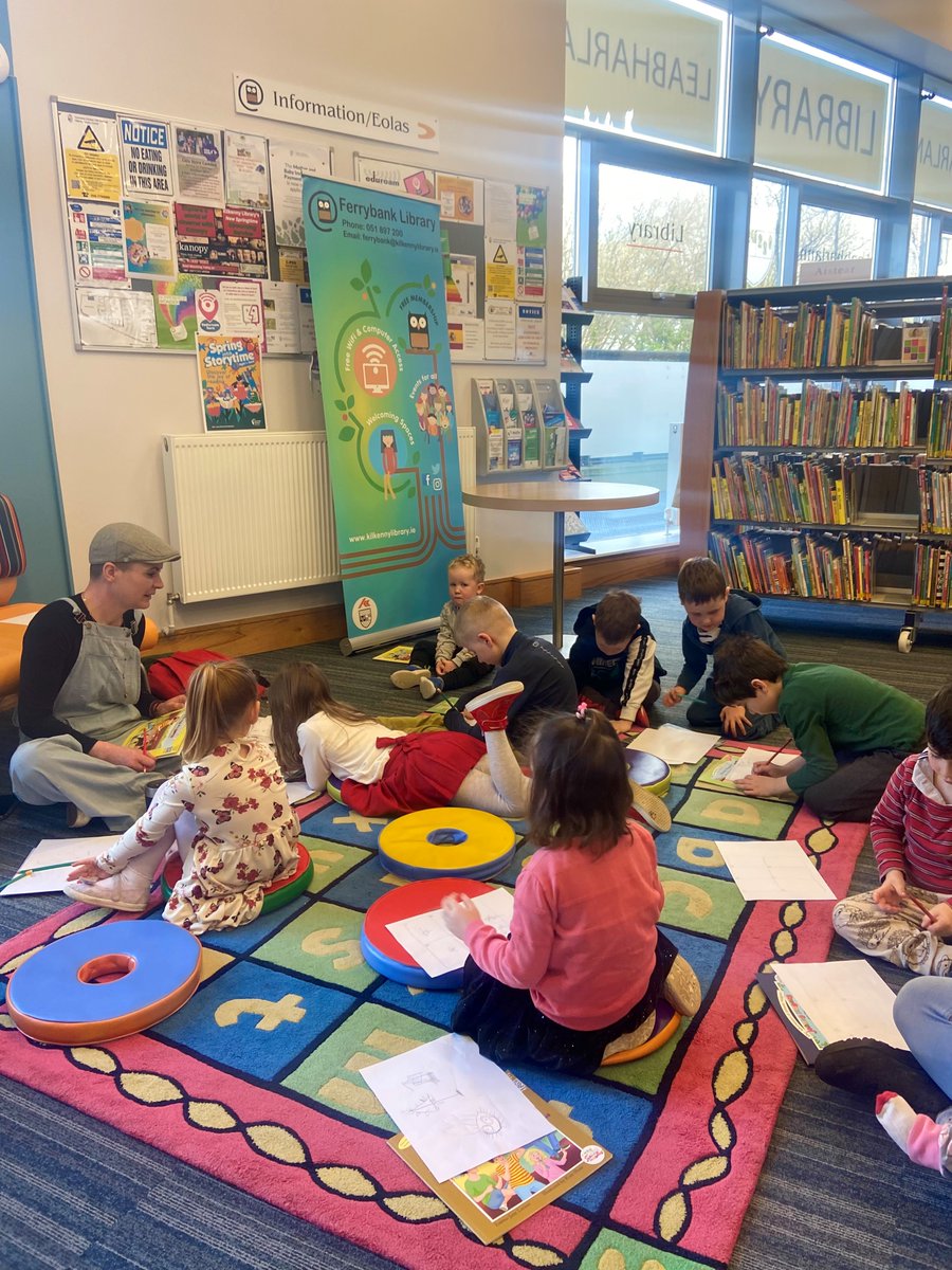 This morning we kicked off 'Spring into Storytime' at Ferrybank Library with a fantastic Wildlife & Heritage workshop 🦋 The children dove into Johnny Magory stories & showed off some Irish dancing moves 🕺 #SpringIntoStorytime#KilkennyLibrary@LibrariesIreland@johnnymagoryworld