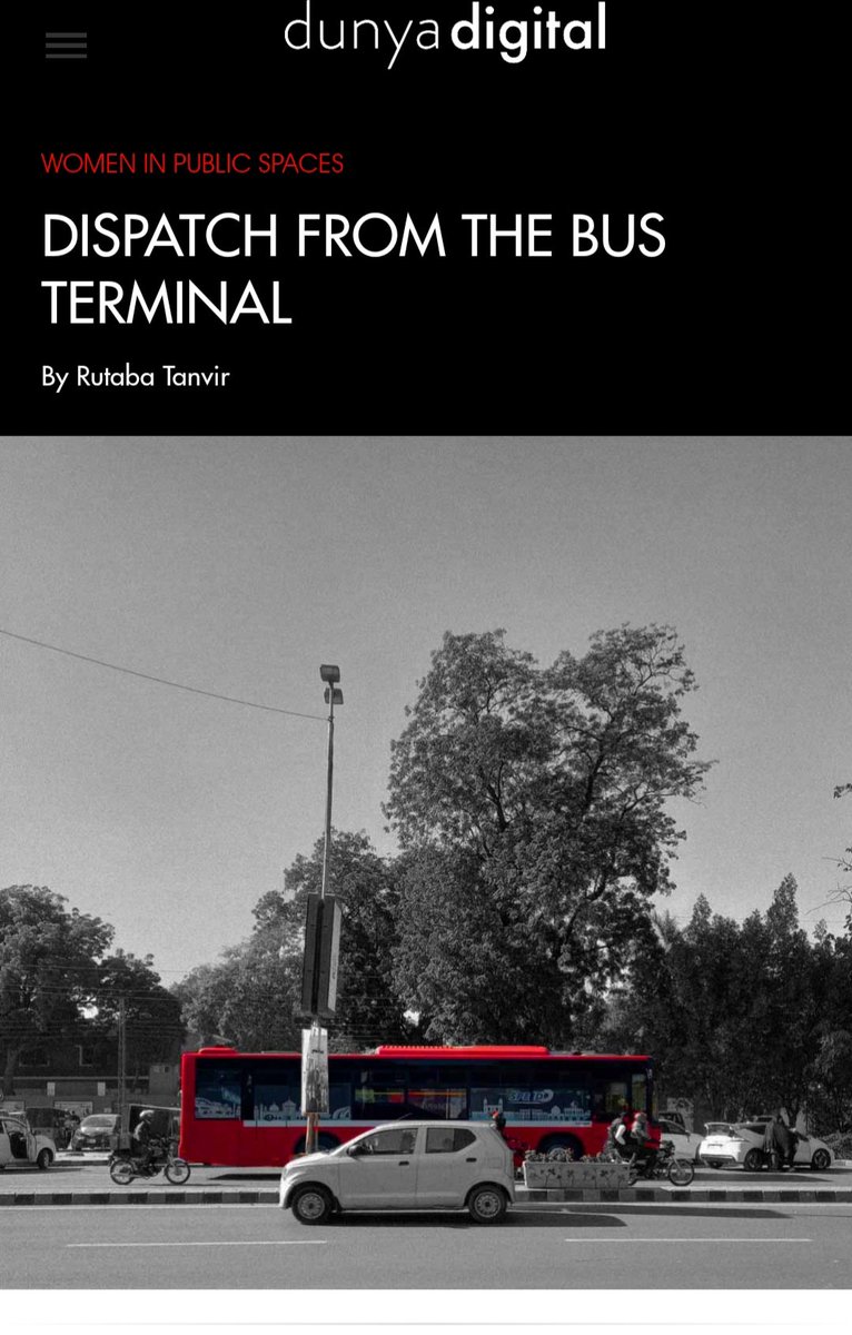 Rutaba | رُطابہ (@rtnvir) on Twitter photo Happy to report that my essay, exploring the subversive nature of public transport in Pakistan, is live now on <a href="/dunyadigitalco/">Dunya Digital</a>. Read, retweet, like, whatever works!
dunyadigital.co/feature_17.htm… Happy to report that my essay, exploring the subversive nature of public transport in Pakistan, is live now on <a href="/dunyadigitalco/">Dunya Digital</a>. Read, retweet, like, whatever works!
dunyadigital.co/feature_17.htm…