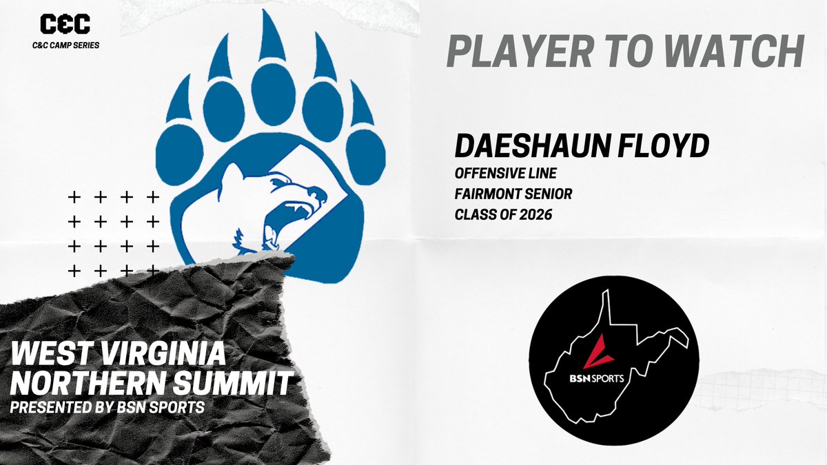 Northern Summit Player to Watch: Daeshaun Floyd OL | Fairmont Senior #wvprepfb SIGN-UP: coalfields.org/northern-summit