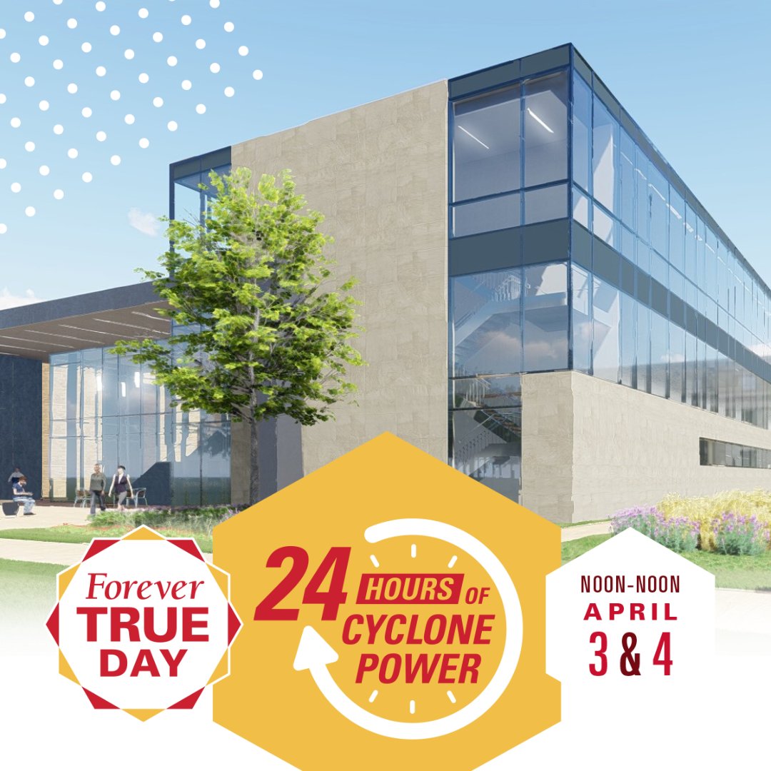It's #ForeverTrueDay! Celebrate 24 hours of Cyclone Power by supporting Iowa State! LeBaron Hall is coming down this summer - support the project as part of Forever True Day!
bit.ly/4cK7eBG