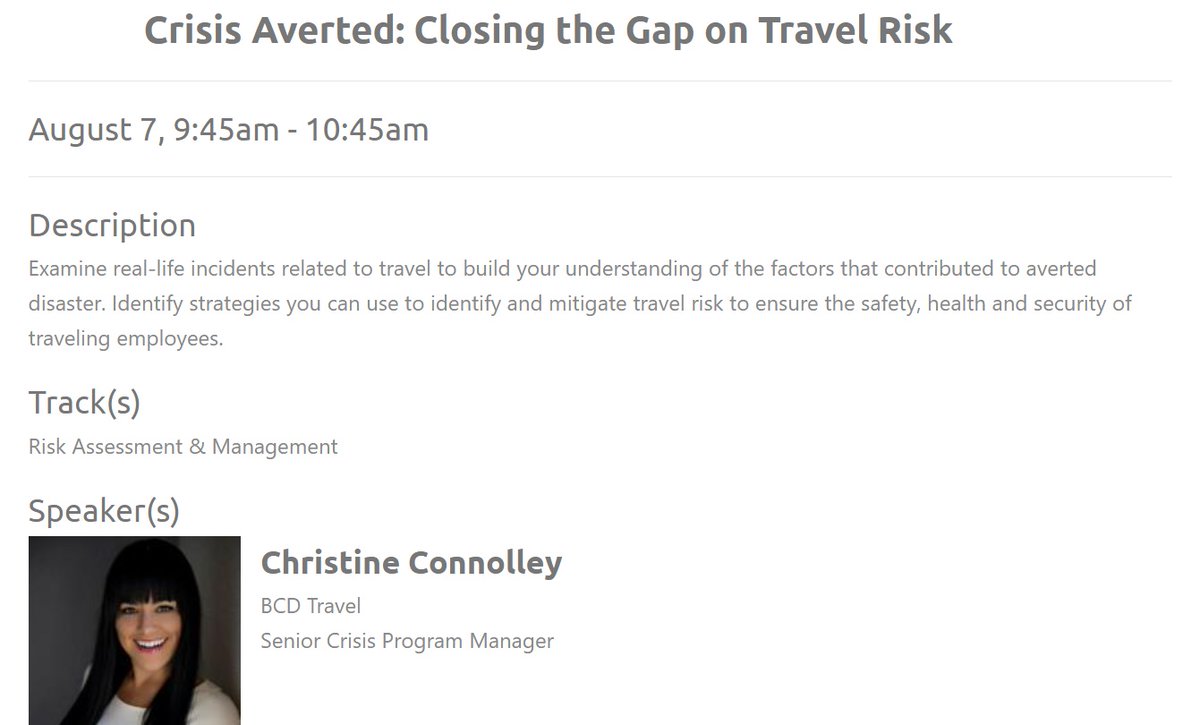 Excited to be speaking at the @ASSPSafety's Annual Convention in Denver this summer! 
#ASSP #travelrisk #travelriskmanagement #ISO31030 #Safety2024