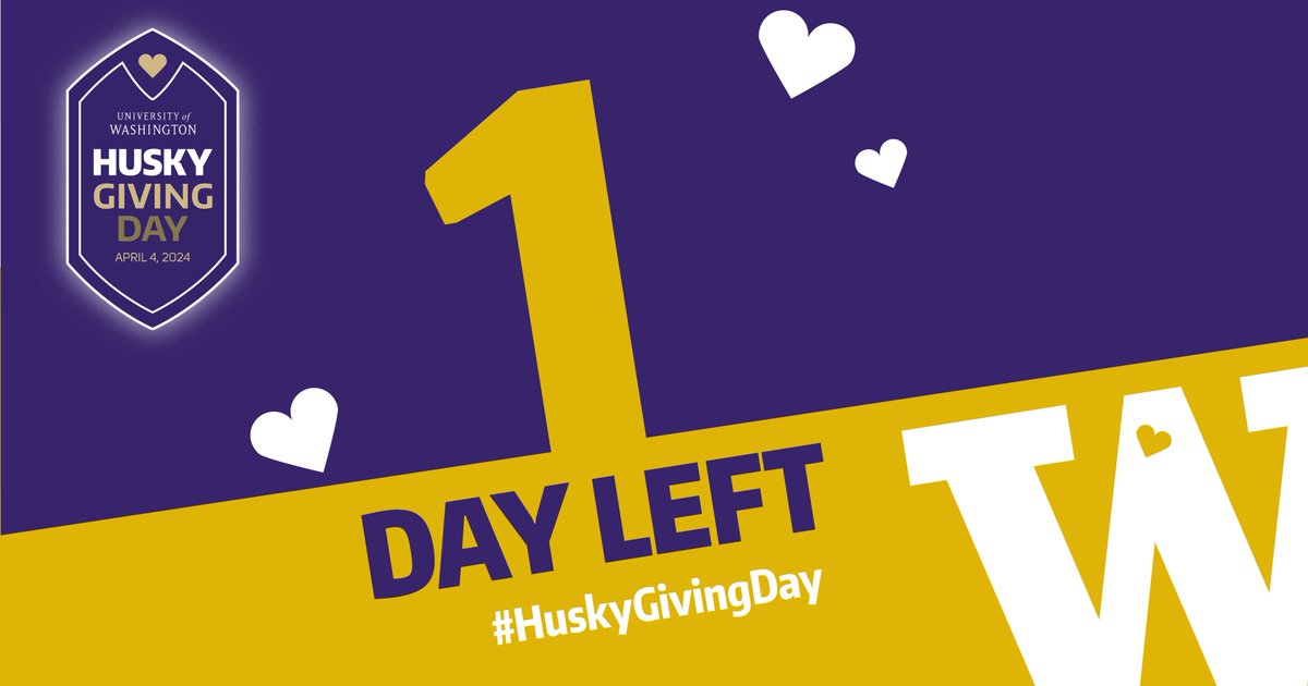 Tomorrow is Husky Giving Day! Let's make a lasting impact on the future of Civil & Environmental Engineering at UW. Your support empowers innovation and equity, shaping the world we all share. Tomorrow, be a part of the change. #HuskyGivingDay givingday.uw.edu/o/university-o…