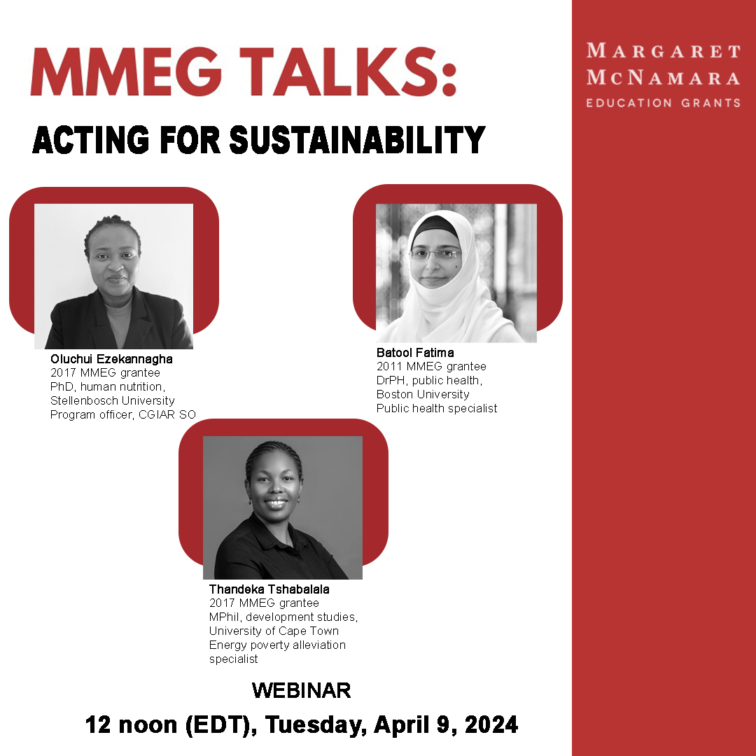 How can sustainable practices in nutrition, health, and urban planning improve the lives of women and children? Join our next MMEG Talks to find out. Tuesday, April 9, 2024, at 12 noon (EDT) mmeg.org/events #mmegtalks #sustainability