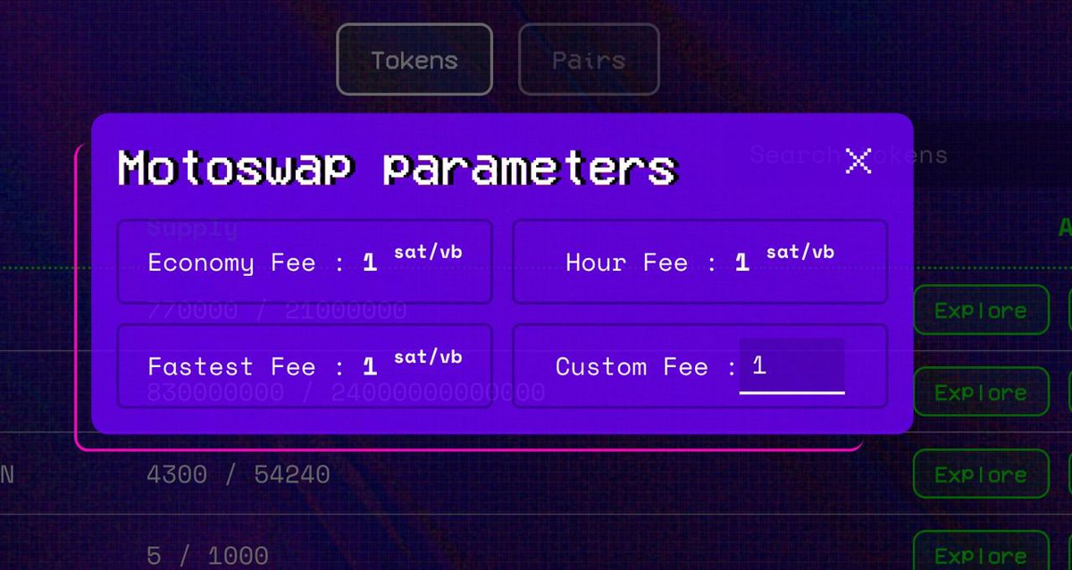 more UI updates coming to the @MotoswapBTC testnet… here’s an alfa leak too: Motoswap testnet is incentivized 👀👀 wen $moto airdrop? 🐈‍⬛🛵💨