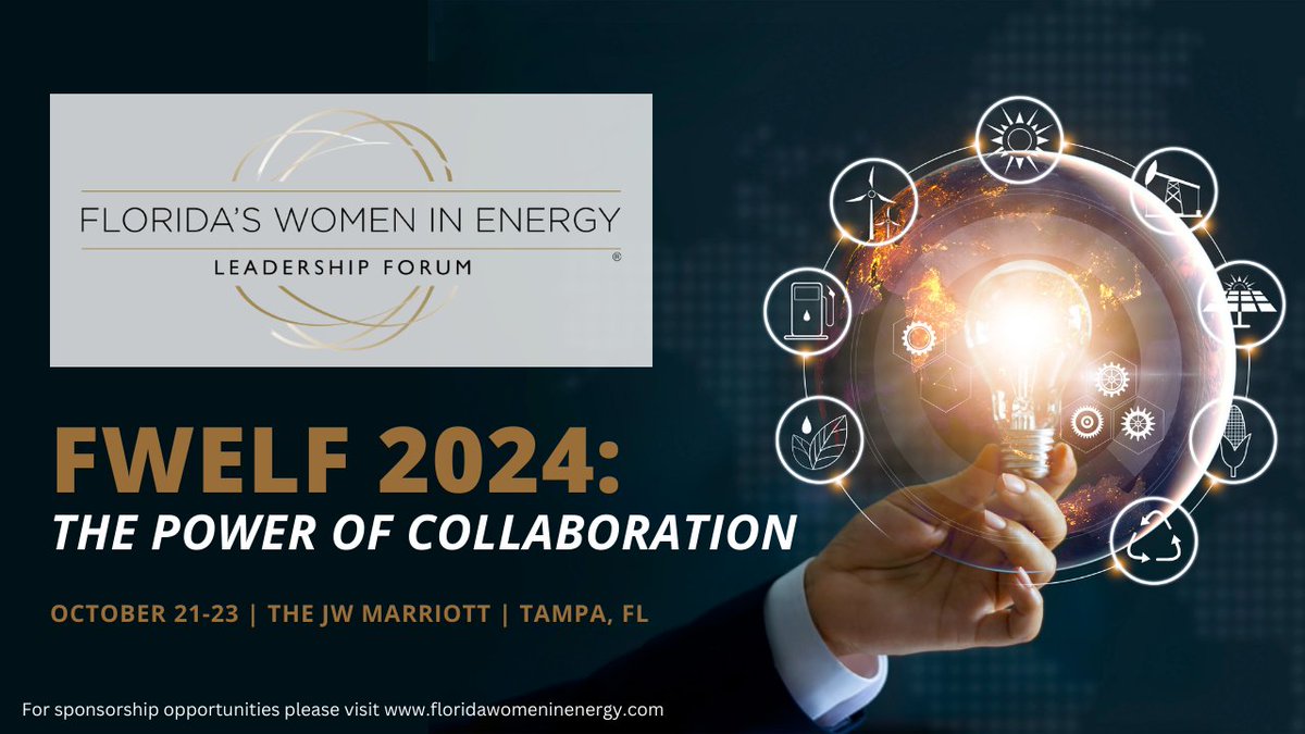 FLWomenInEnergy's tweet photo. We would like to take this opportunity to extend a heartfelt thank you to our esteemed sponsors of the 2024 Florida Women in Energy Leadership Forum. Secure your spot as a sponsor or register now to join us for FWELF 2024! Visit https://t.co/acO8J2CtgV for details. #FWELF2024 https://t.co/pdtSVX4HBM