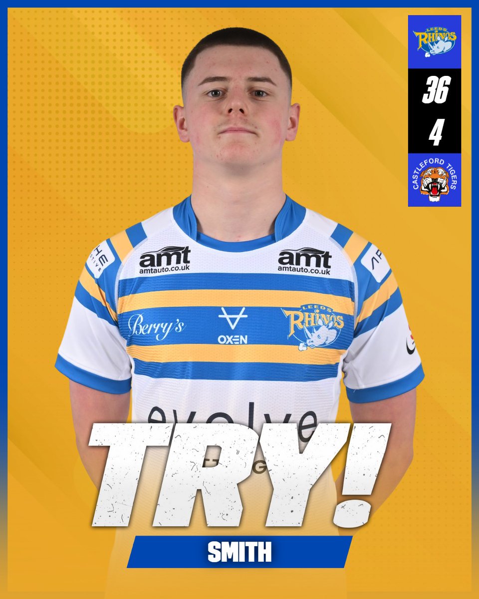 55'Leeds Rhinos U16 36 - 4 Castleford Tigers U16

TRY RHINOS!!!! Robin Smith scorers under the posts after stepping the full back following a half break down the middle from Leeds.

#LEECAS #U16sScholarship