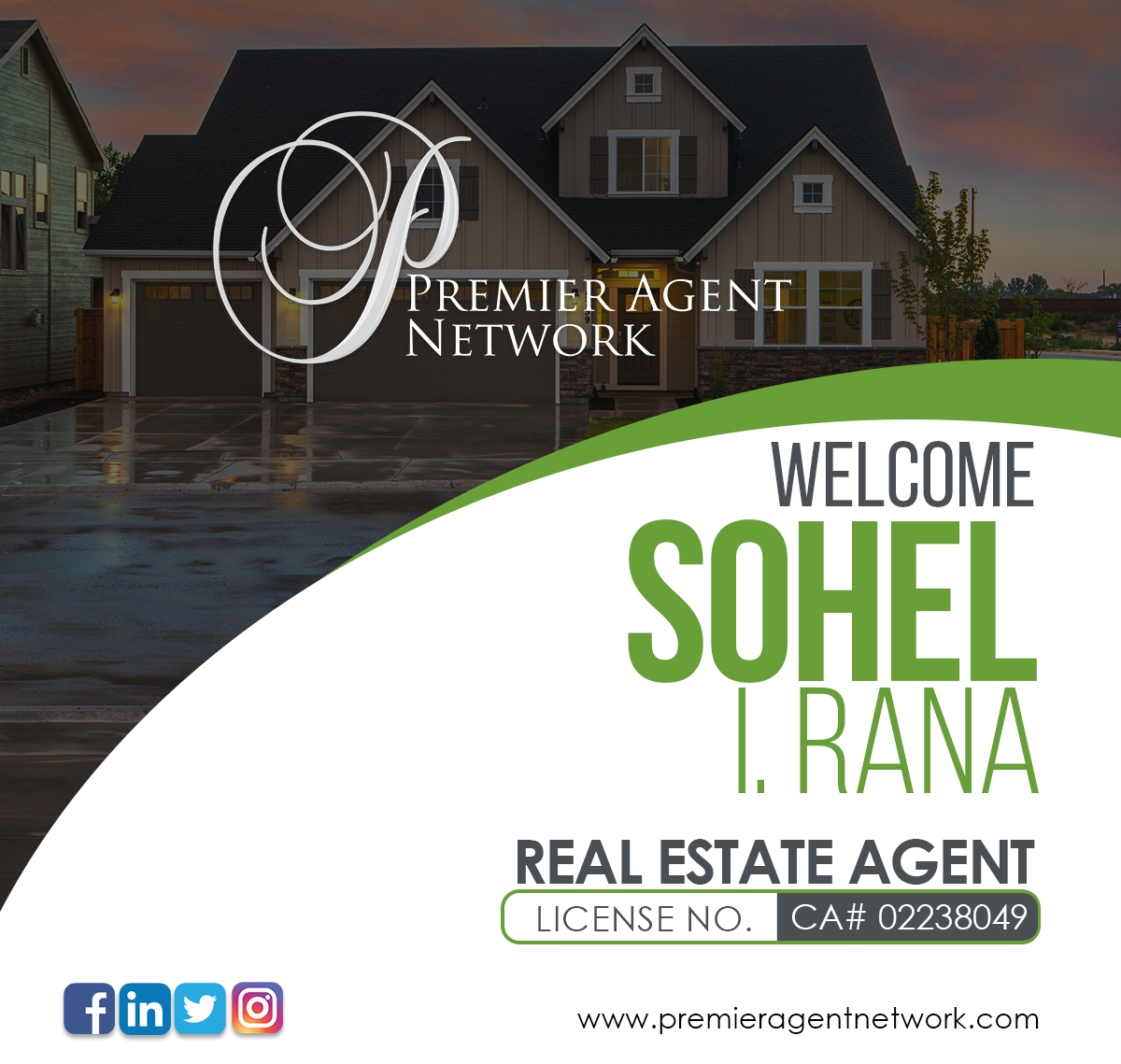 Welcoming Sohel Rana to the Premier Agent Network family!

Sohel will be servicing Orange County, Los Angeles County, Riverside County, San Bernardino County, Ventura, San Diego, California areas and can be reached at (714) 561-5648.

#newagent #welcome #premieragentnetwork