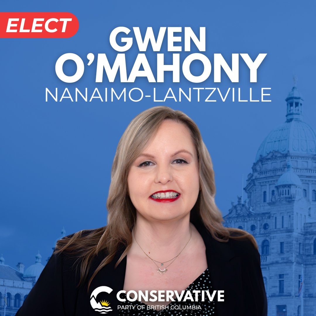 Gwen O’Mahony for Nanaimo-Lantzville! Gwen, former NDP MLA for Chilliwack-Hope, brings over 20 years of leadership experience in government, non-profit, and private sectors to her role as the Conservative Candidate in Nanaimo-Lantzville. #bcpoli Meet Gwen:…