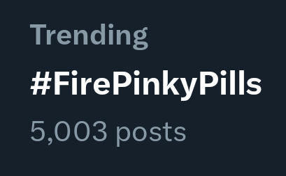 Let's keep it going! #FirePinkyPills