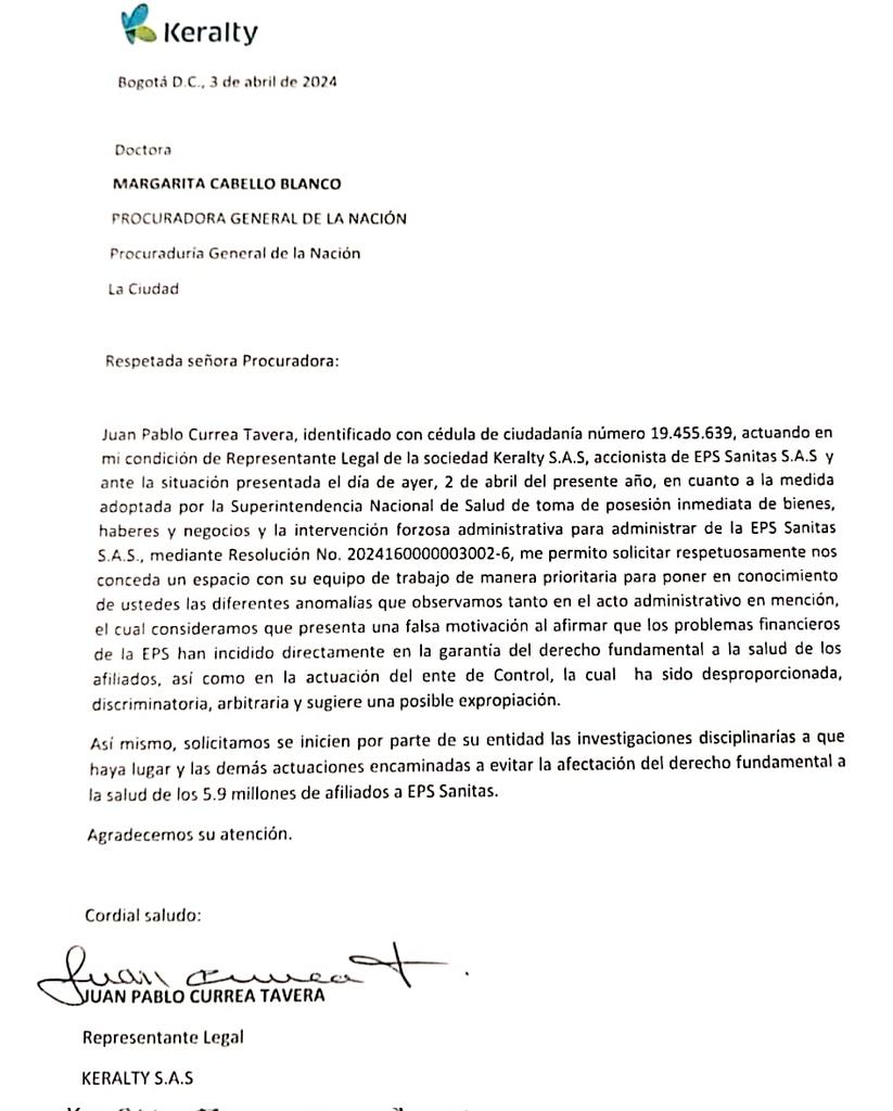 sanitas_eps's tweet image. Keralty S.A.S, accionista de EPS Sanitas S.A.S