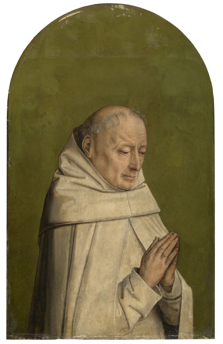 Portrait of a Monk. Anonymous, 15th century Flanders. @KMSKA