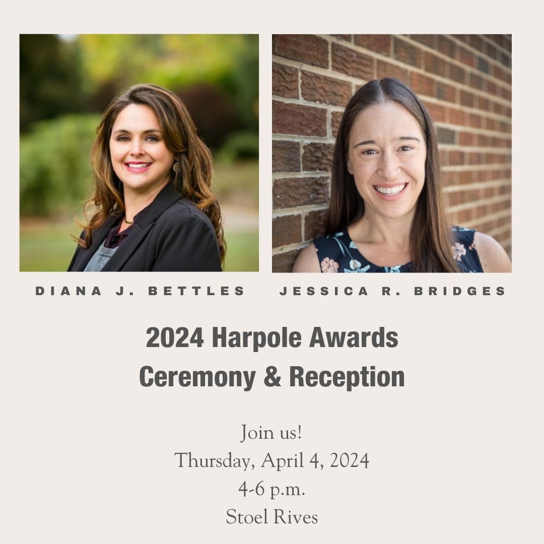 Join us tomorrow (in-person or virtually) for the 26th annual Harpole Awards Ceremony & Reception! Once you RSVP, you will receive the Zoom link: law.lclark.edu/calendars/even…