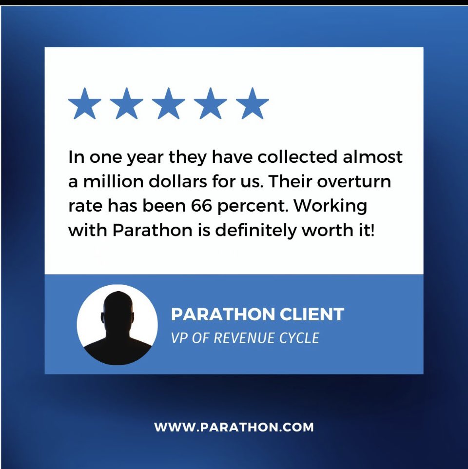 You know the #Parathon Contract Management solution - did you know you can outsource Revenue Recovery efforts to our experts?

#RevenueRecovery #ContractManagement