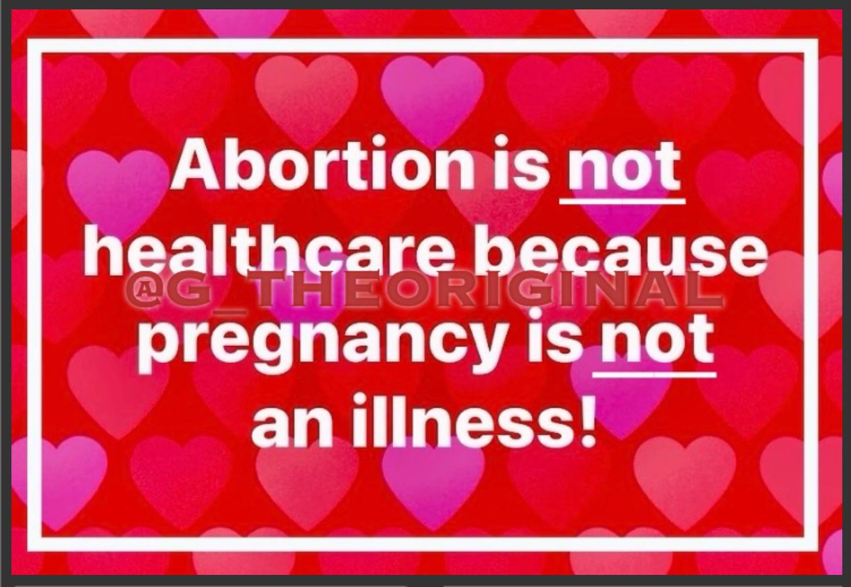 @catturd2 Pregnancy is not an illness; it is a miracle.❤️💯 I follow back patriots 🇺🇸