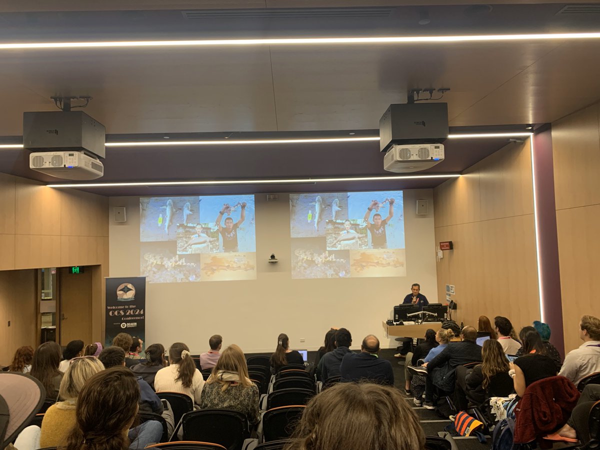 Day 2 of #OceaniaSharks2024 started with yet another inspiring plenary by Fahmi @brin_indonesia about his amazing journey through #taxonomy, #fisheries and #conservation work in #Indonesia