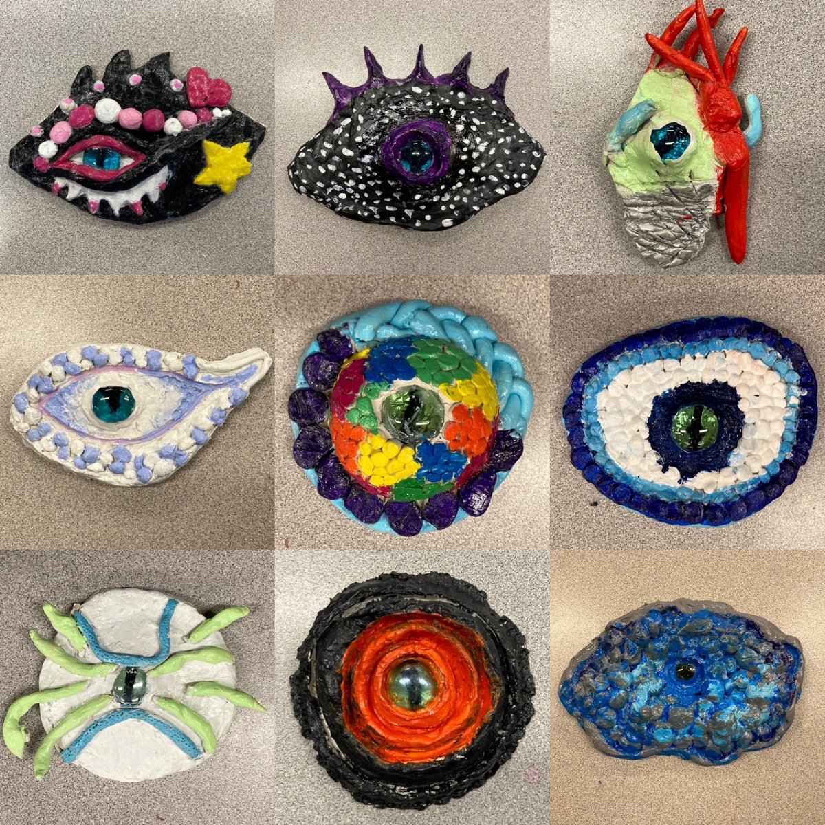 More 5th grade sculptures #euclidexplores #elementaryart