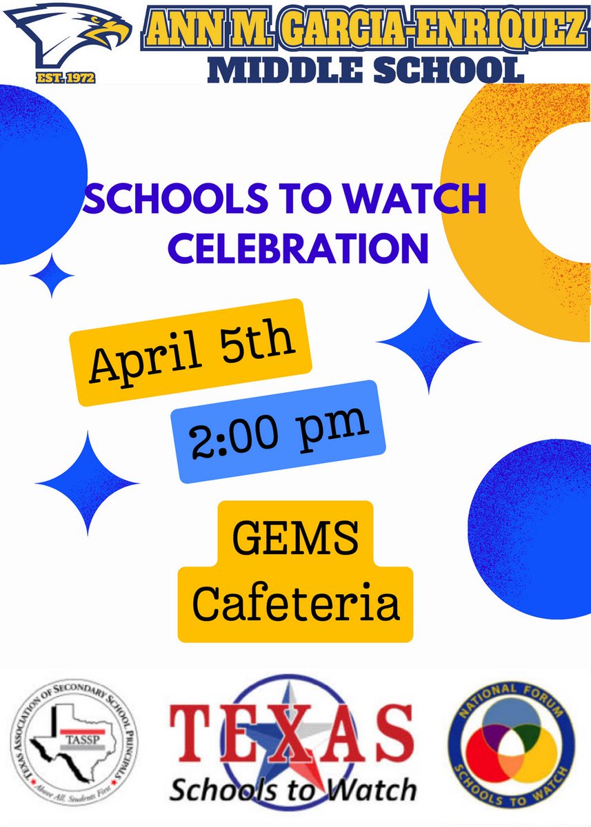 Thrilled to announce that our school has been recognized as a 'School to Watch' campus! 🏫Huge thanks to all stakeholders - students, educators, parents, and community members for your dedication and support in making this achievement possible! Join us for our banner presentation