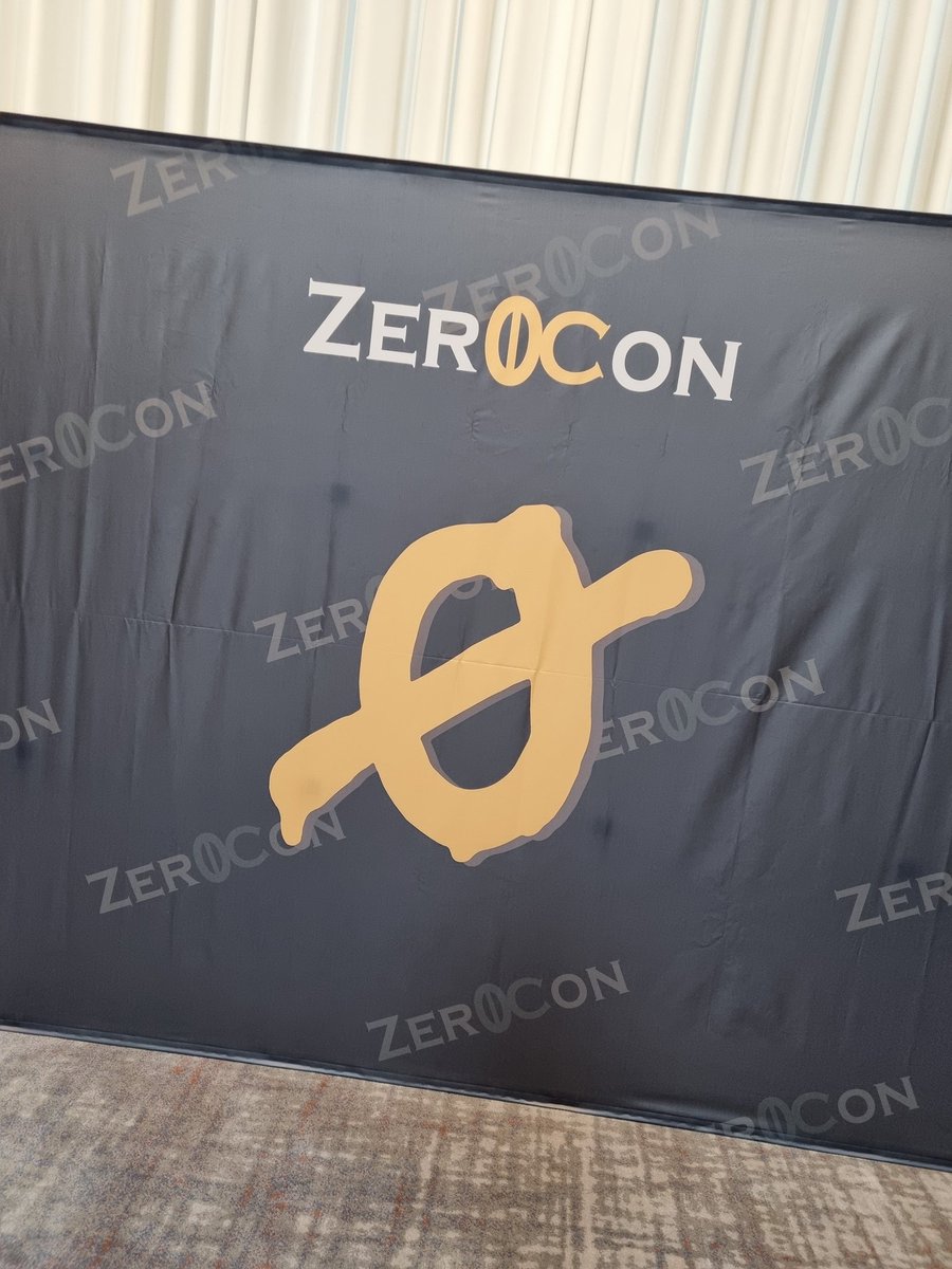 Arrived at #Zer0Con, see you guys there!