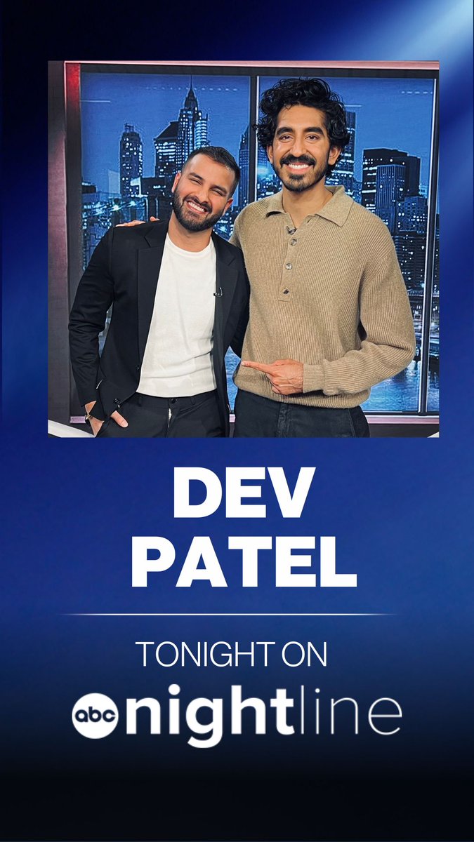 TONIGHT ON #NIGHTLINE: Dev Patel joins @Ashan to discuss his action-packed new movie #MonkeyMan. In addition to working alongside Jordan Peele, the film is Patel’s directorial debut & a passion project the ‘Slumdog Millionaire’ star says he’s been working on for over a decade.