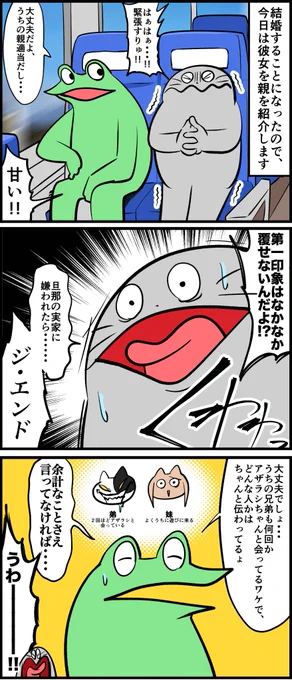 オタクが親に結婚報告をするレポ漫画 その1 
2/2 