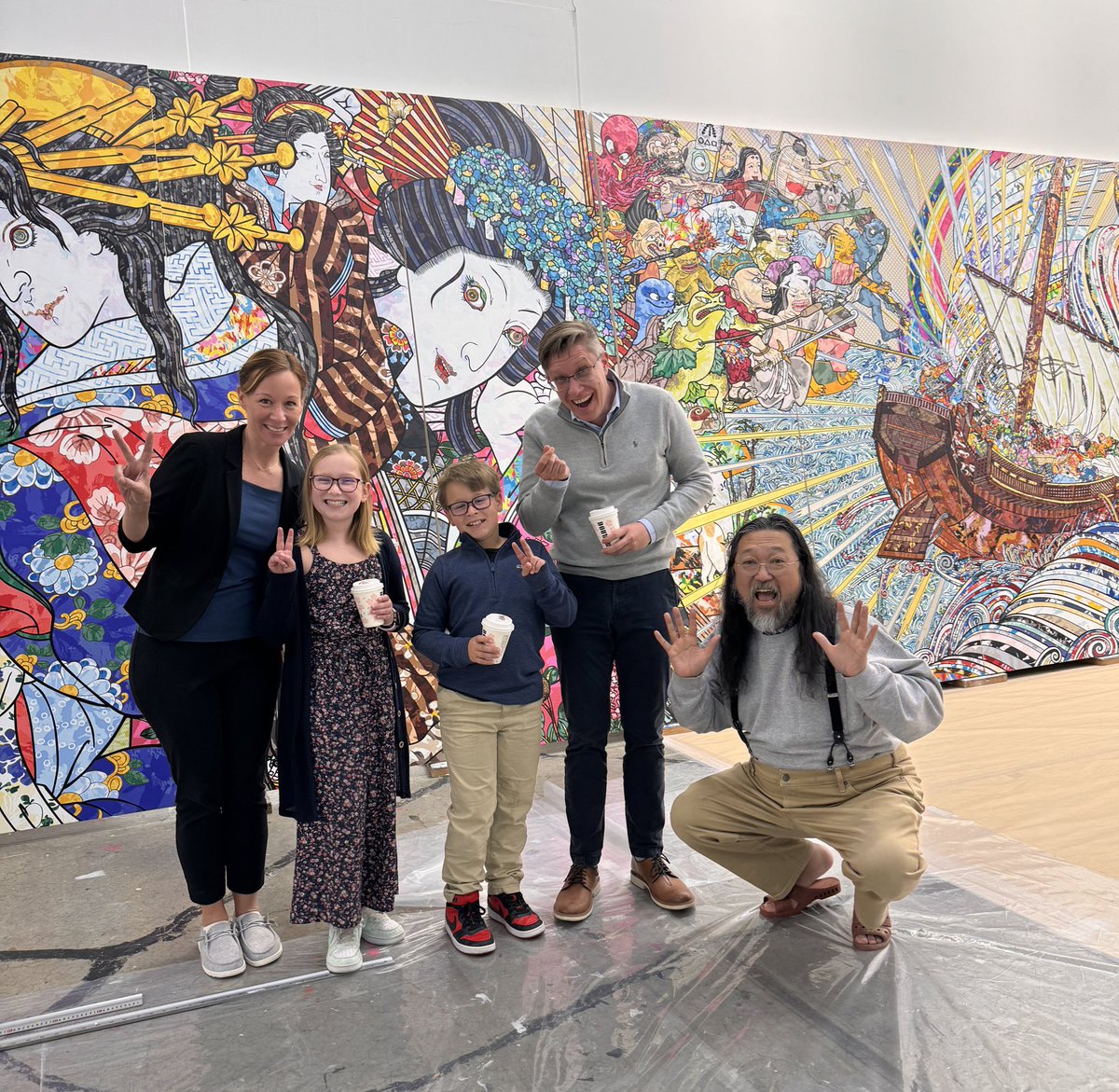 insanely honored to have the chance to tour your studio ser. Your dedication to your craft is truly humbling and inspiring.  The scale of your vision is amazing and makes me want to aim higher!  💪

Thank you again for taking the time to host my family!!! 🙏❤️🙇