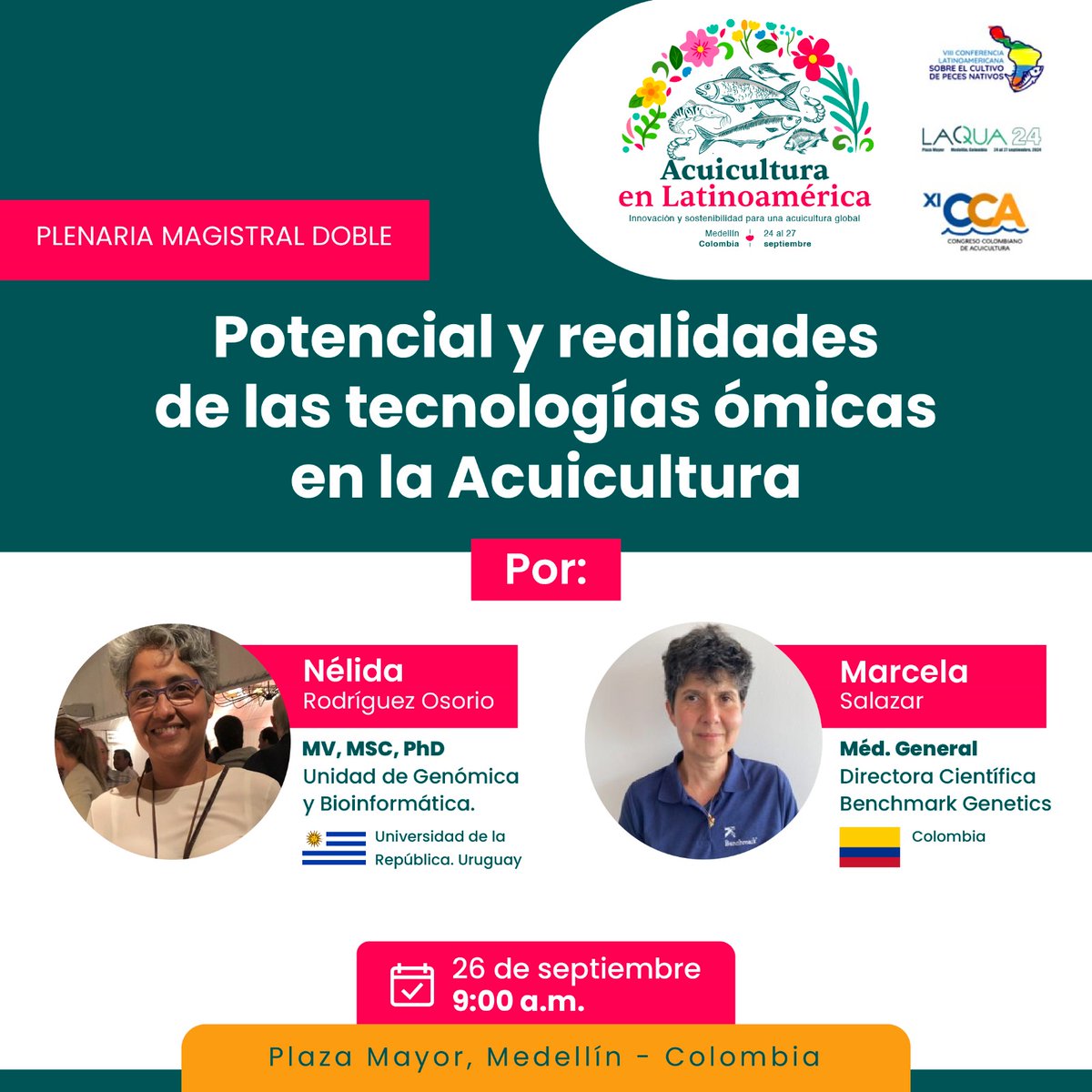 LACC_WAS's tweet photo. El congreso Acuicultura en Latinoamérica: innovacion y sostenibilidad para una acuicultura global que reúne a los tres eventos: LACQUA24, VIII CLCPN y XI CCA, confirma la plenaria del día jueves 26 de septiembre.

el registro online  https://t.co/rEXJn6UFwV https://t.co/DLRrSEvbU2
