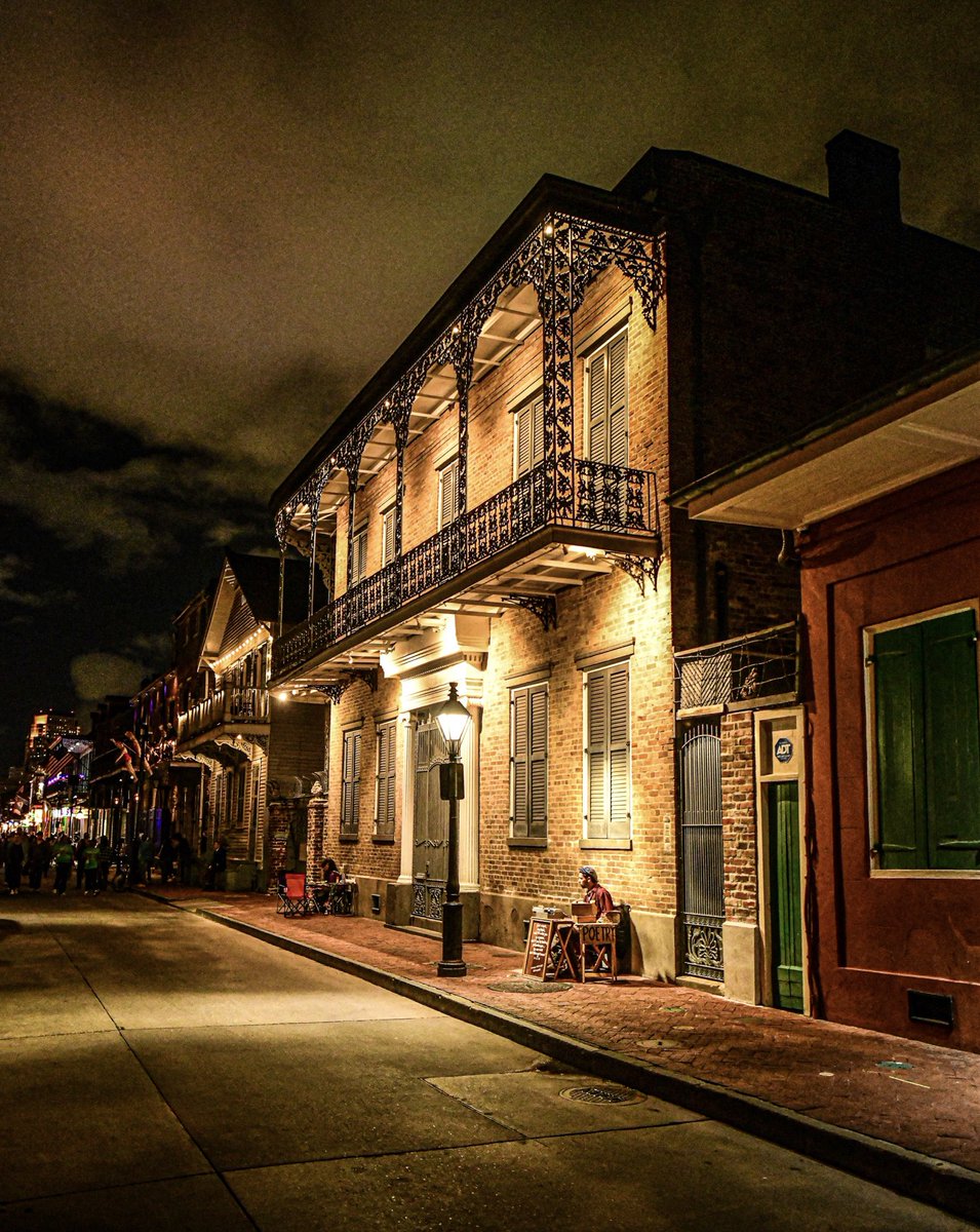 Lonely poet, Bourbon street, New Orleans