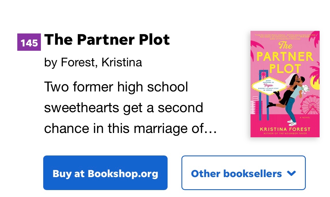 TPP made it onto the USA Today bestseller list for a 3rd week in a row!! 🥳