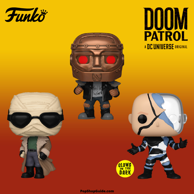 New Doom Patrol (TV series) Funko Pop! vinyl figures. Pre-orders available: Amazon: amzn.to/3vLnW2X Entertainment Earth: ee.toys/I2XS57 #PopShopGuide #Funko #FunkoPop #FunkoPopVinyl #PopVinyl #PopCulture #Toys #Collectibles #DCComics #DCUniverse #DoomPatrol