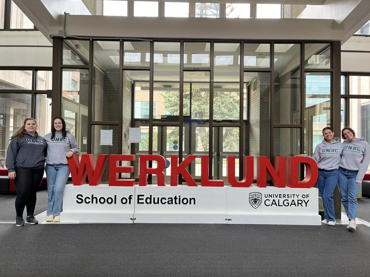 This crew has arrived. #UNBCED #WestCAST2024 #Calgary #werklundschoolofeducation