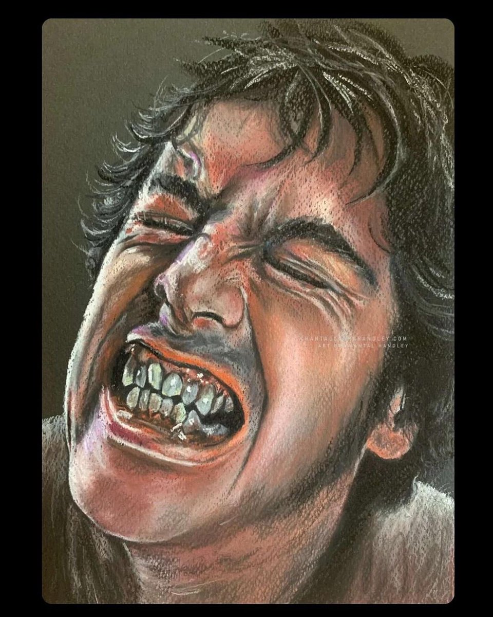 Werewolf Wednesday!!! A small portrait of David. 🐺🌕 Prints in my shop. chantalhandley.com . #americanwerewolfonlondon #awil #Howl #Horror #ClassicHorror #ClassicMonsters #HorrorFan #HorrorAddict #MovieMonsters #ClassicMovies #WerewolfWednesday