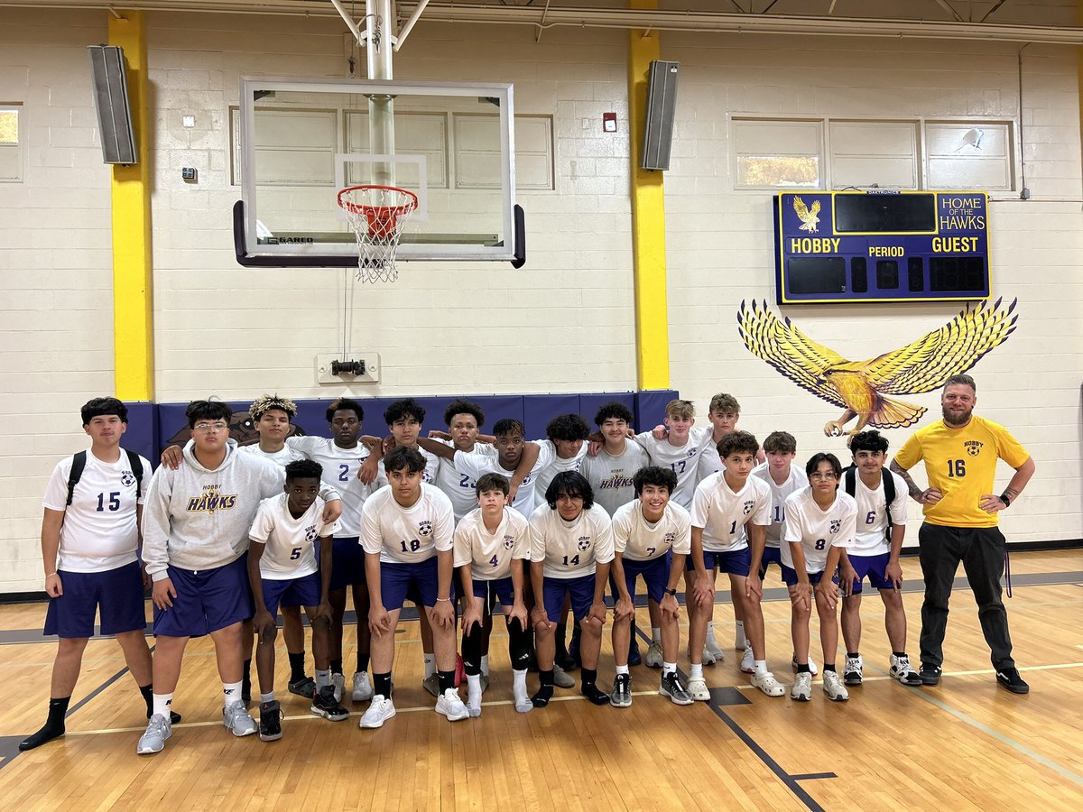 You’re 2023-24 8th grade hobby soccer team. I love these kids, some have been waiting a whole year for this moment. Getting ready for Connally next week. #hawkpride #hawknation #soccercoaching