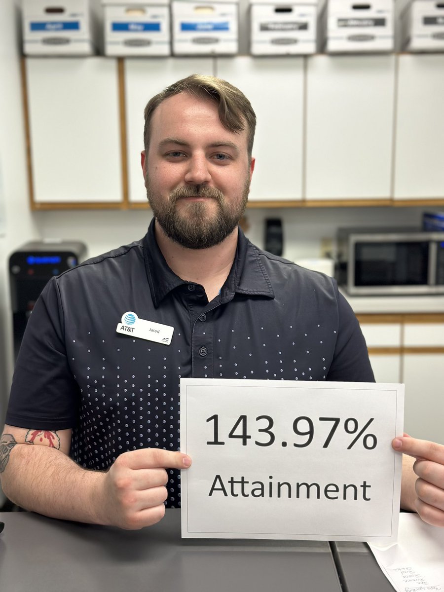 Jared O. (@jaredatt) on Twitter photo Finished the month of March at 143.97%! It feels good to work with a company that recognizes the hard work that we put in.
Here’s to continued success and surpassing the goal.
<a href="/Mr_Feliciano20/">Erik Feliciano</a> <a href="/404girl/">Betsy Francis</a> Finished the month of March at 143.97%! It feels good to work with a company that recognizes the hard work that we put in.
Here’s to continued success and surpassing the goal.
<a href="/Mr_Feliciano20/">Erik Feliciano</a> <a href="/404girl/">Betsy Francis</a>