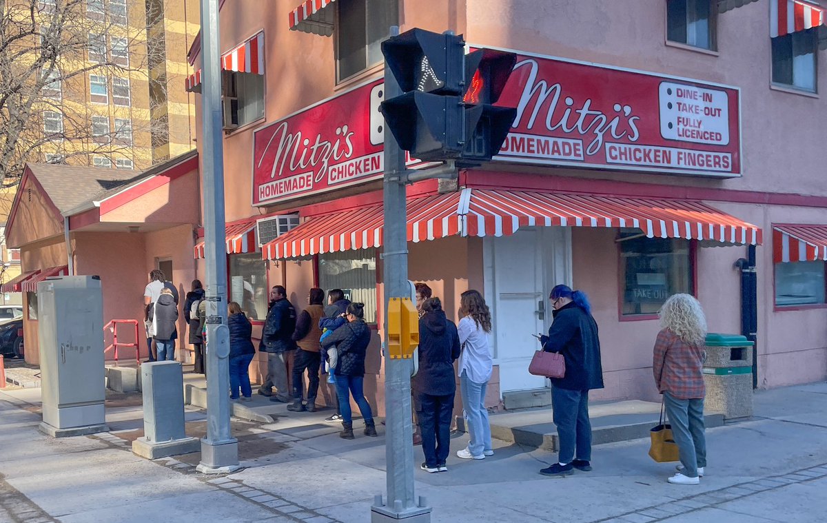Line up around the block for the final days of Mitzi’s. The inventors of the local delicacy Honey Dill sauce. Not sure how the rest of the world eats chicken fingers to be honest. Another classic Winnipeg institution lost.