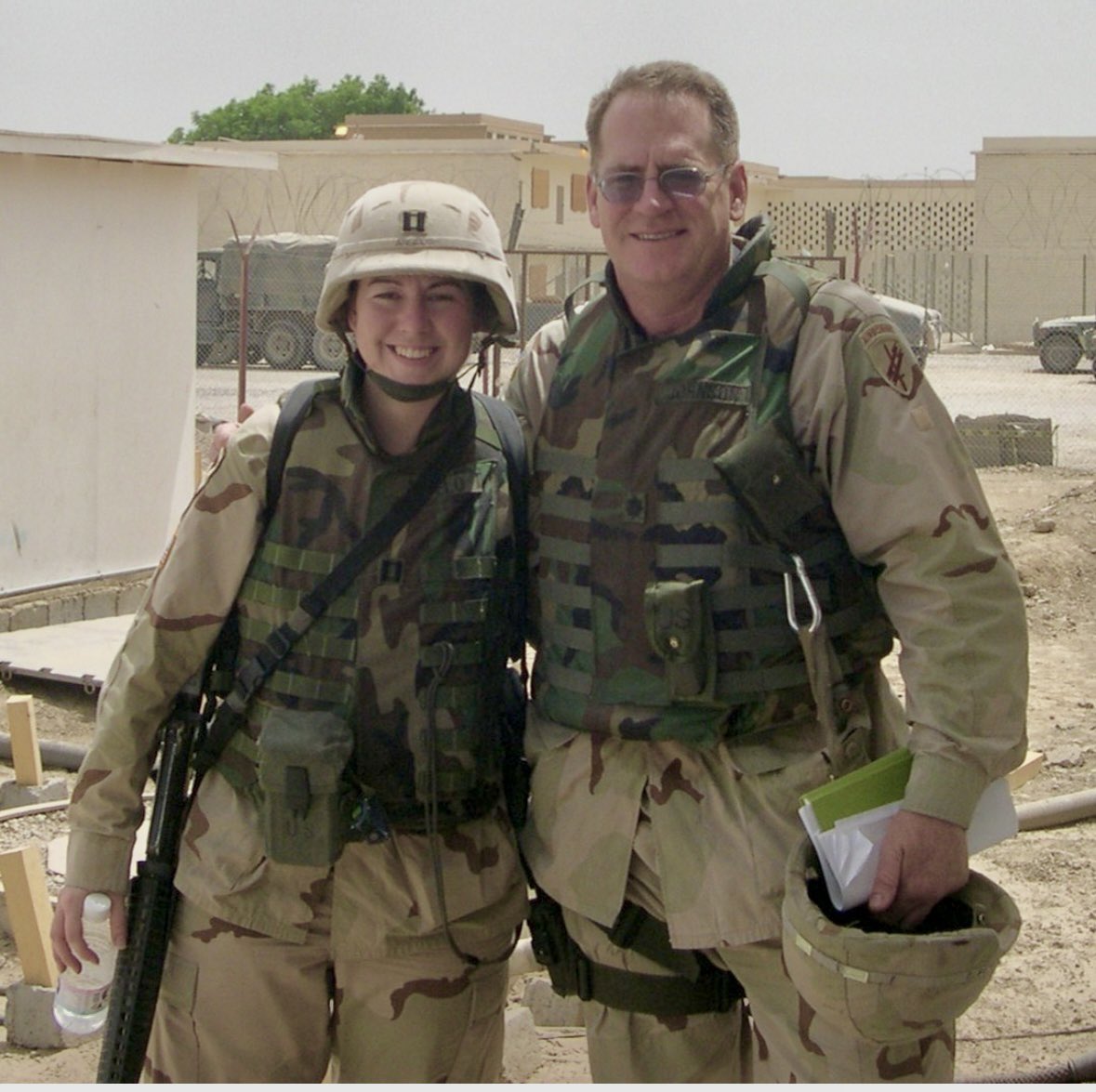 With Captain April Angelo at Abu Ghreib prison, about a month after all the torture allegations surfaced. I think this was taken around May 2004. #veterans #vet #veteran #veteranowned #militarywomen #army