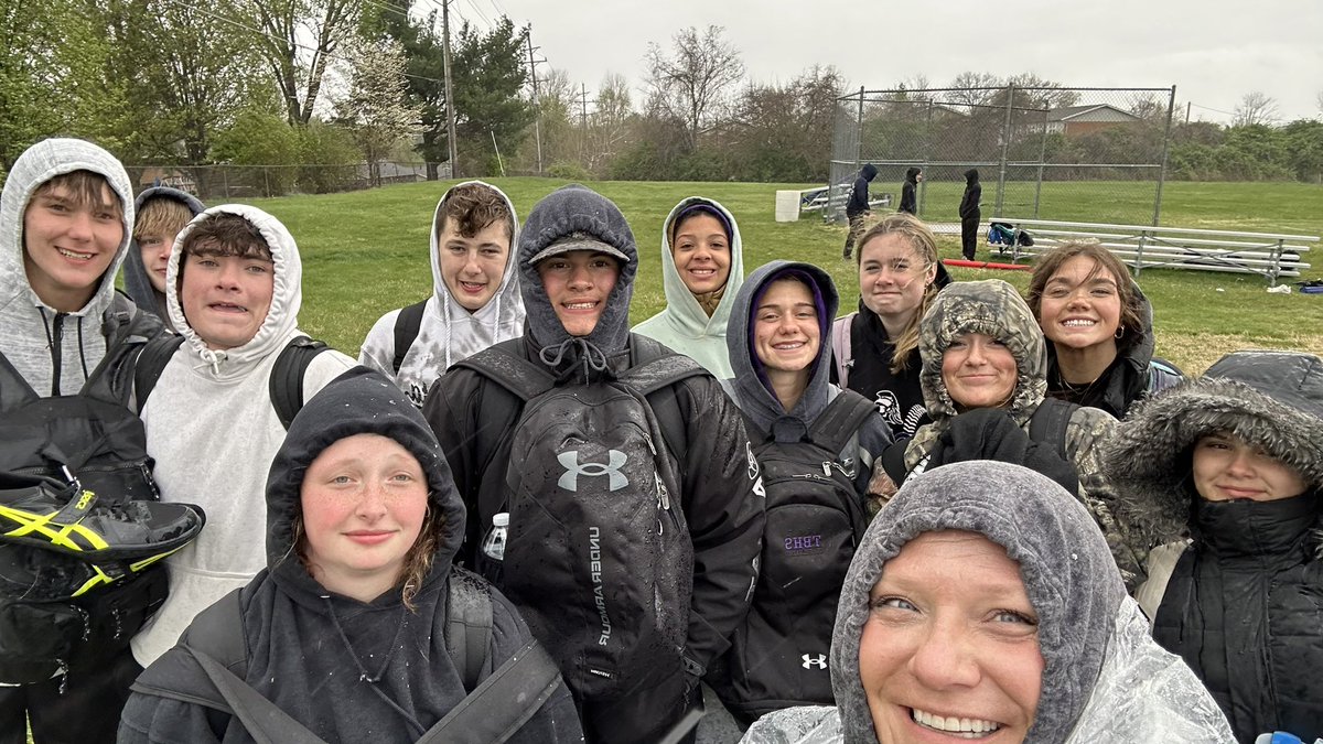 This group braved some nasty weather today including sleet! Didn’t get through the entire meet before calling it for our safety. #thisweathersux