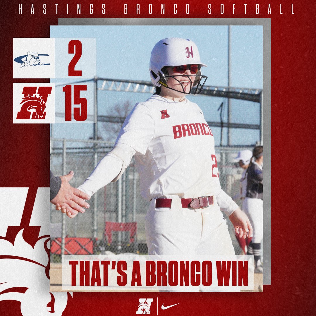 THAT'S A BRONCO WIN🐴 We pick up the split with Concordia after a 13 hit game 2! Lockhart gets the win in the circle for her fourth win of the year! #GDTBAB